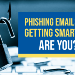 Phishing Emails Are Getting Smarter - Are You Blog Graphic with fish hook and padlock to promote security awareness training